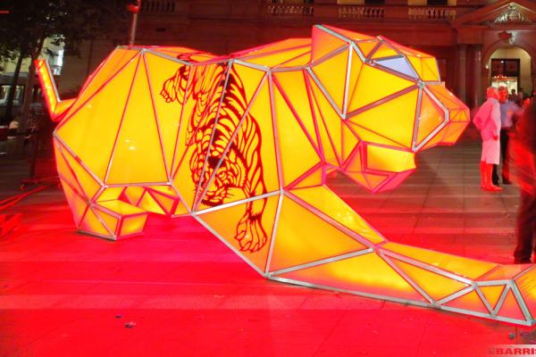 Forme lumineuse 3D Barrisol - tigre